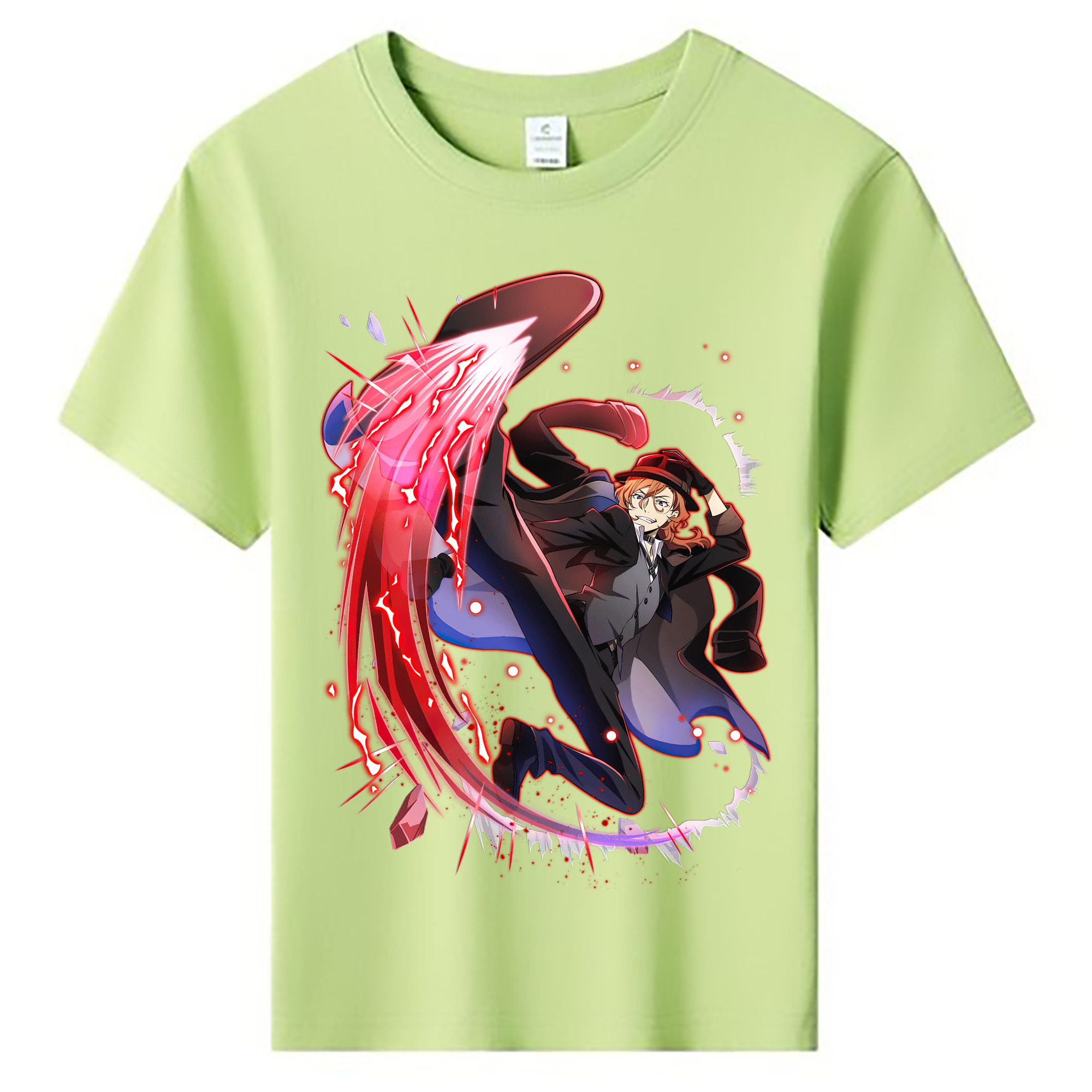 （画像用） 文豪ストレイドッグス Bungo Stray Dogs 綿100％キッズTシャツ（フロントプリント）